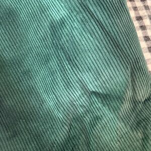 Green Corduroy Fabric